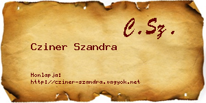 Cziner Szandra névjegykártya